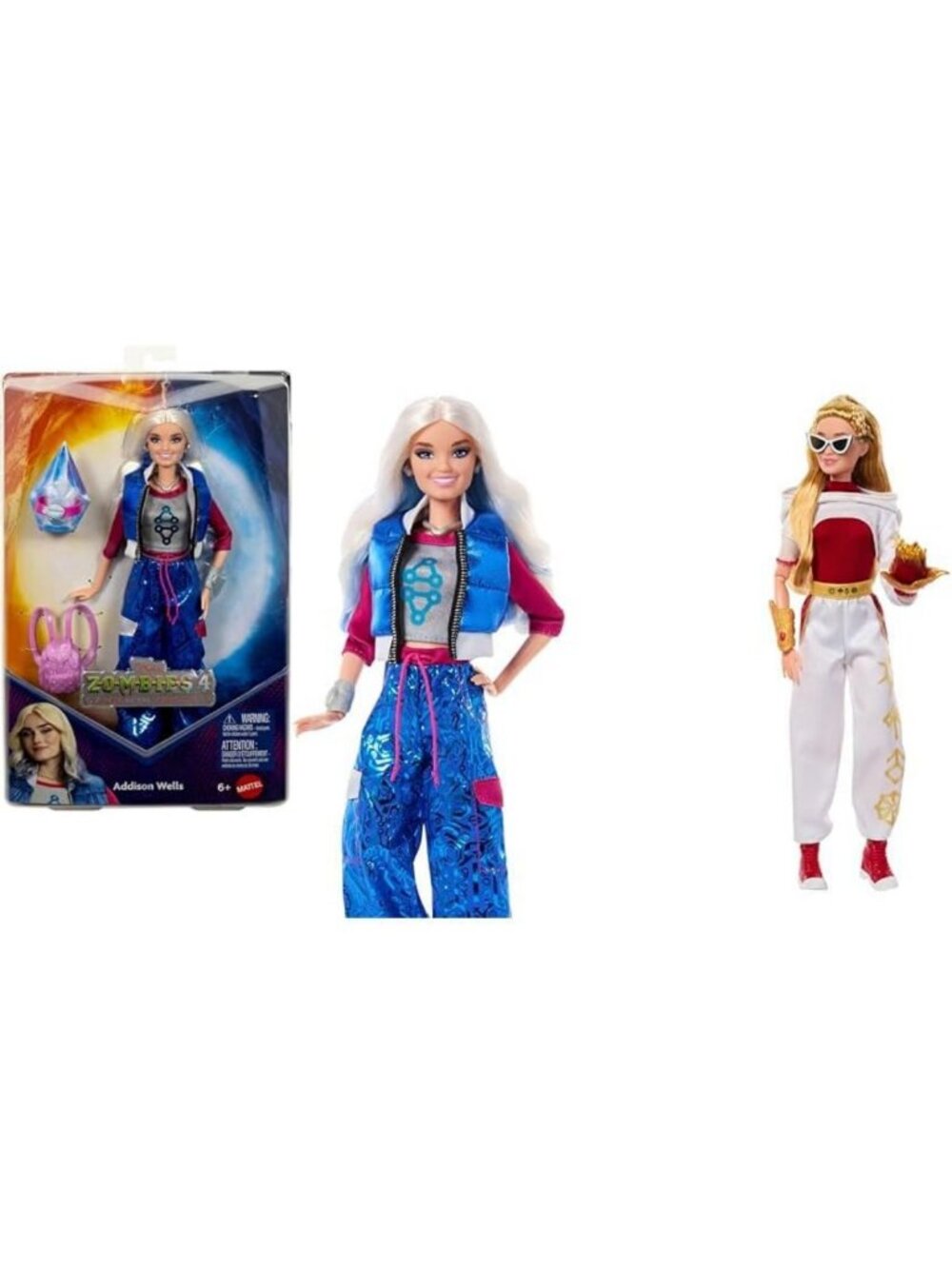 Disney Zombies 4 Doll Bundle: Addison & Nova with Outfits & Accessories Set